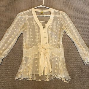 Cache ivory blouse